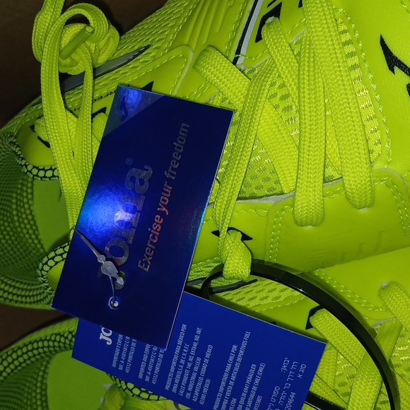 Joma Men Dribling Indoor Soccer Lemon Shoes Exercise your freedom Size 12 NWT - Picture 7 of 7